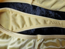 Load image into Gallery viewer, Yellow used panties, pre-loved and available for discreet purchase with fast shipping.