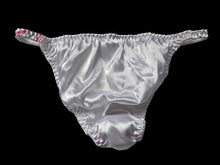 Load image into Gallery viewer, White used panties, pre-loved and available for discreet purchase with fast shipping.