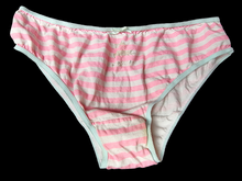 Load image into Gallery viewer, Pink used panties, pre-loved and available for discreet purchase with fast shipping.