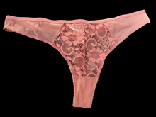 Load image into Gallery viewer, Pink used panties, pre-loved and available for discreet purchase with fast shipping.