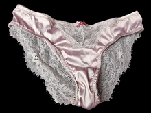 Load image into Gallery viewer, Pink used panties, pre-loved and available for discreet purchase with fast shipping.