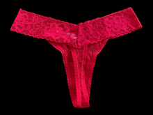 Load image into Gallery viewer, RED LACE THONG