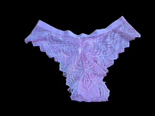 Load image into Gallery viewer, PINK COTTON LACE PANTIES WITH SATIN PINK BOW