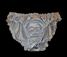 Load image into Gallery viewer, BLUE SATIN RUFFLE FULL BACKS