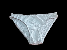 Load image into Gallery viewer, White used panties, pre-loved and available for discreet purchase with fast shipping.