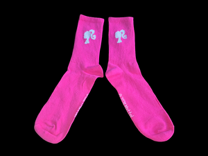 HOT PINK BARBIE SOCKS