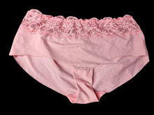 Load image into Gallery viewer, Pink used panties, pre-loved and available for discreet purchase with fast shipping.