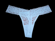 Load image into Gallery viewer, WHITE LACE THONG