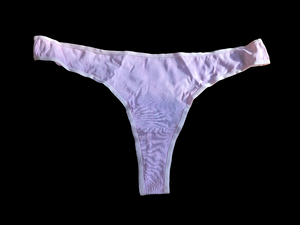 PINK & WHITE STRIPED COTTON THONG