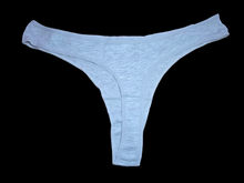 Load image into Gallery viewer, GREY COTTON THONG