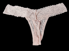 Load image into Gallery viewer, Pink used panties, pre-loved and available for discreet purchase with fast shipping.