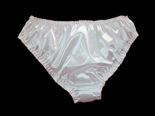 Load image into Gallery viewer, PINK &amp; WHITE SATIN FULL BACK PANTIES