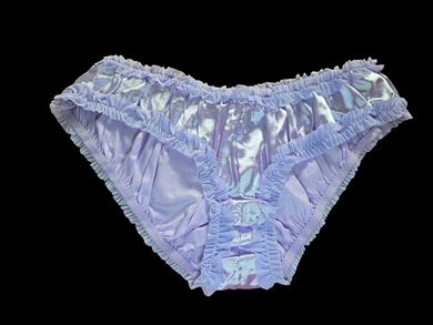 PURPLE SATIN FULL BACK PANTIES