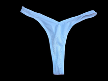 Load image into Gallery viewer, WHITE SATIN THONG