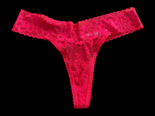 Load image into Gallery viewer, RED LACE THONG