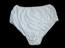 Load image into Gallery viewer, White used panties, pre-loved and available for discreet purchase with fast shipping.