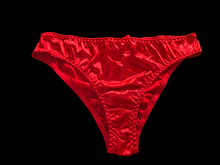 Load image into Gallery viewer, RED SATIN FULL BACKS WITH BOW