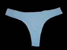 Load image into Gallery viewer, LIGHT BLUE COTTON THONG