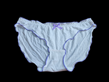 Load image into Gallery viewer, LIGHT PINK &amp; PURPLE FULL BACK PANTIES WITH BOW