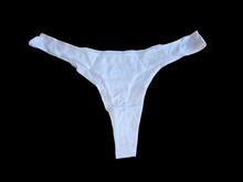 Load image into Gallery viewer, WHITE COTTON THONG