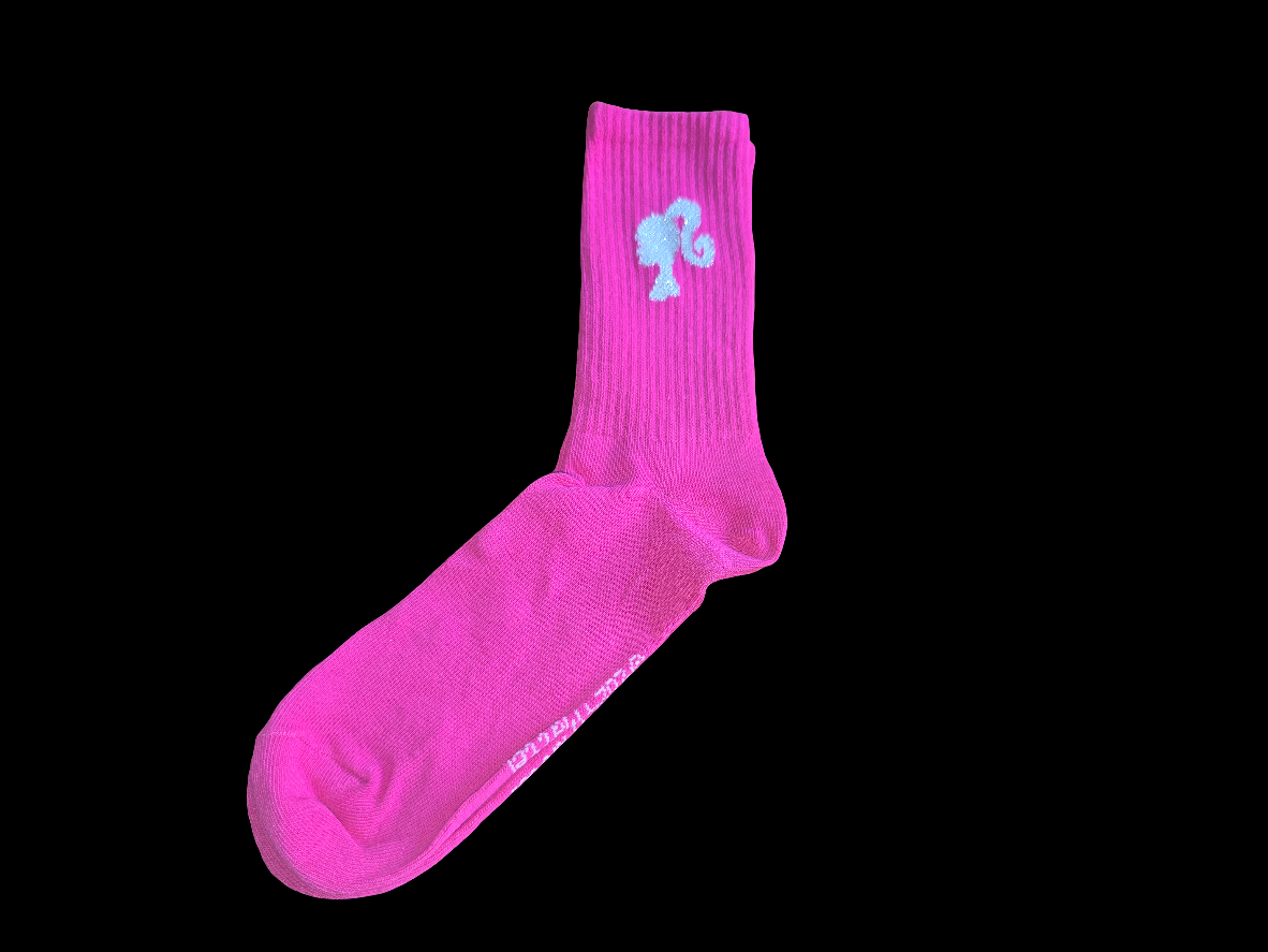 HOT PINK BARBIE SOCKS