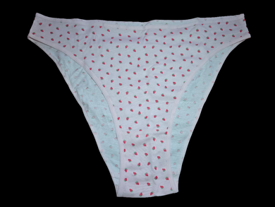 PINK STRAWBERRY HIGH LEG PANTIES