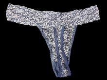 Load image into Gallery viewer, Blue used panties, pre-loved and available for discreet purchase with fast shipping.